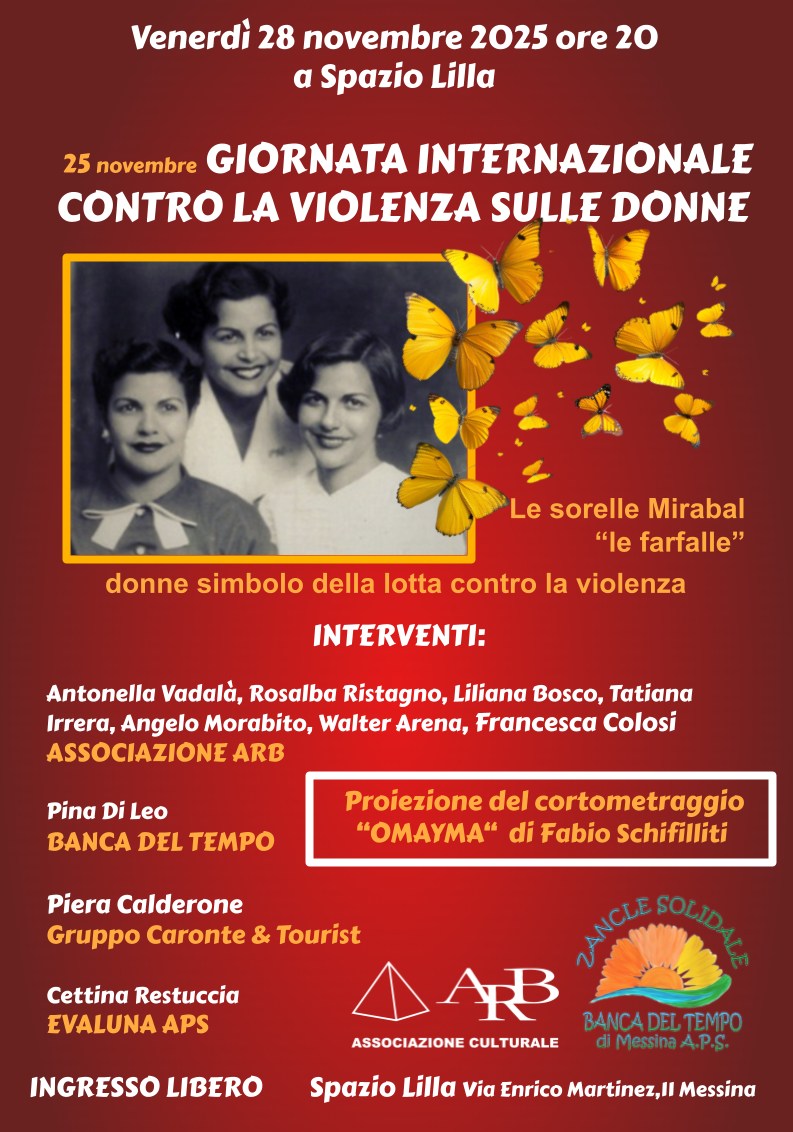 25 novembre GIORNATA INTERNAZIONALE CONTRO LA VIOLENZA SULLE DONNE