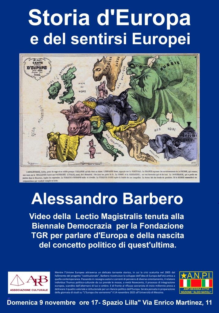 Alessandro Barbero parla d’Europa a Spazio Lilla con l’Anpi