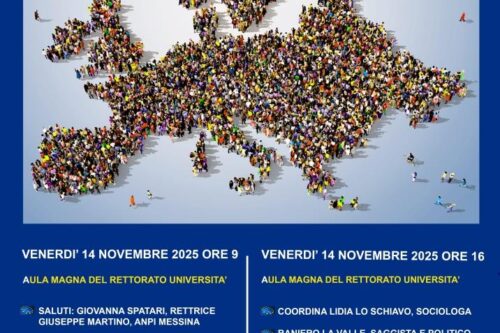 “L’Europa che vorremmo”: se ne ragiona all’Università insieme all’Anpi di Messina