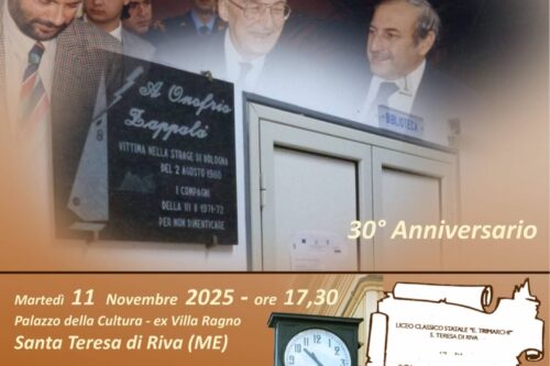 Intitolazione della biblioteca del Liceo Classico di Santa Teresa Riva a Onofrio Zappalà