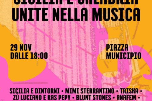 L’UNICO PONTE CHE VOGLIAMO. SICILIA E CALABRIA UNITE NELLA MUSICA
