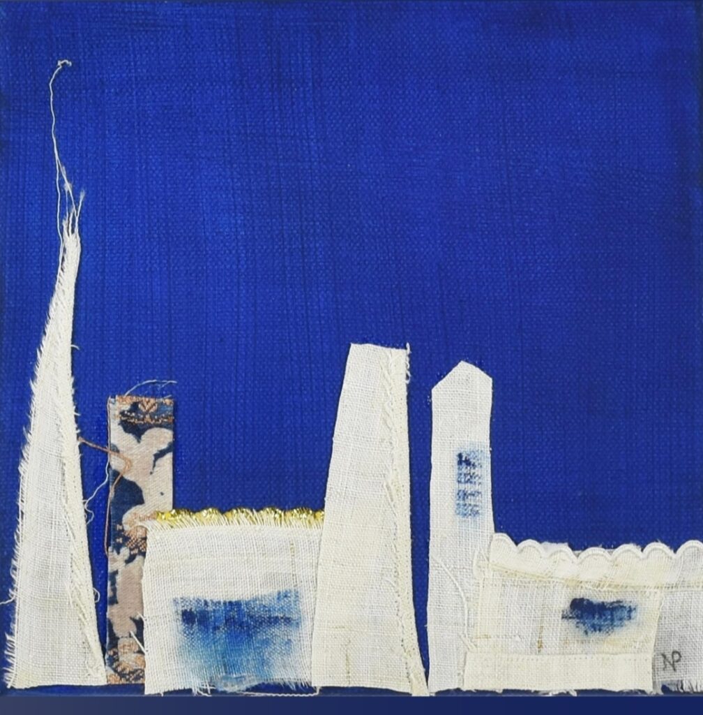 Nadia Presotto (Casal Monferrato, 1952 - Casal Monferrato, 2021) "City scapes 369" 2012 - t.m. su tela, cm 20 x 20