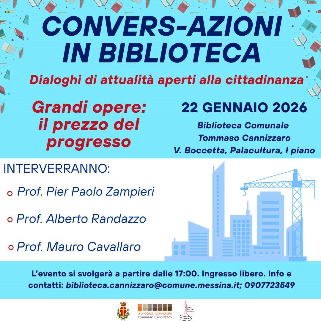 Convers-Azioni in Biblioteca: Dialoghi di attualità aperti alla cittadinanza.