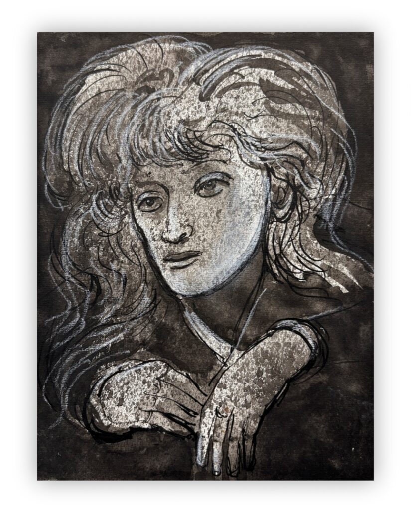 Eugène Gustavovitch Berman (San Pietroburgo 1899 - Roma 1972) "Senza titolo" - t.m. su carta applicata su cartoncino, cm 22,3 x 16,8