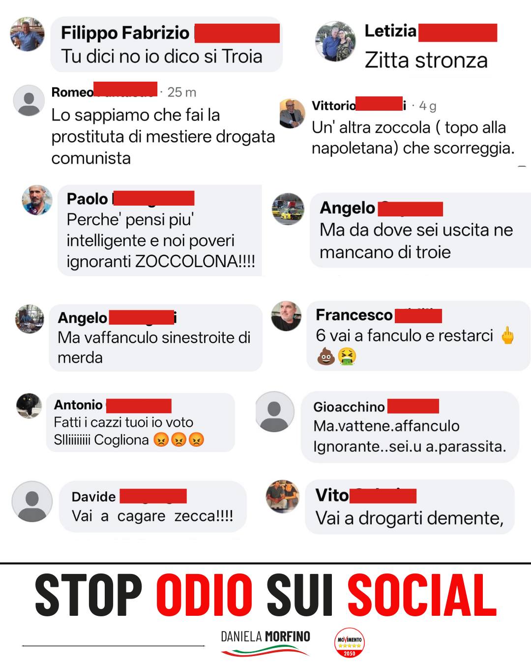 L’odio non è un’opinione