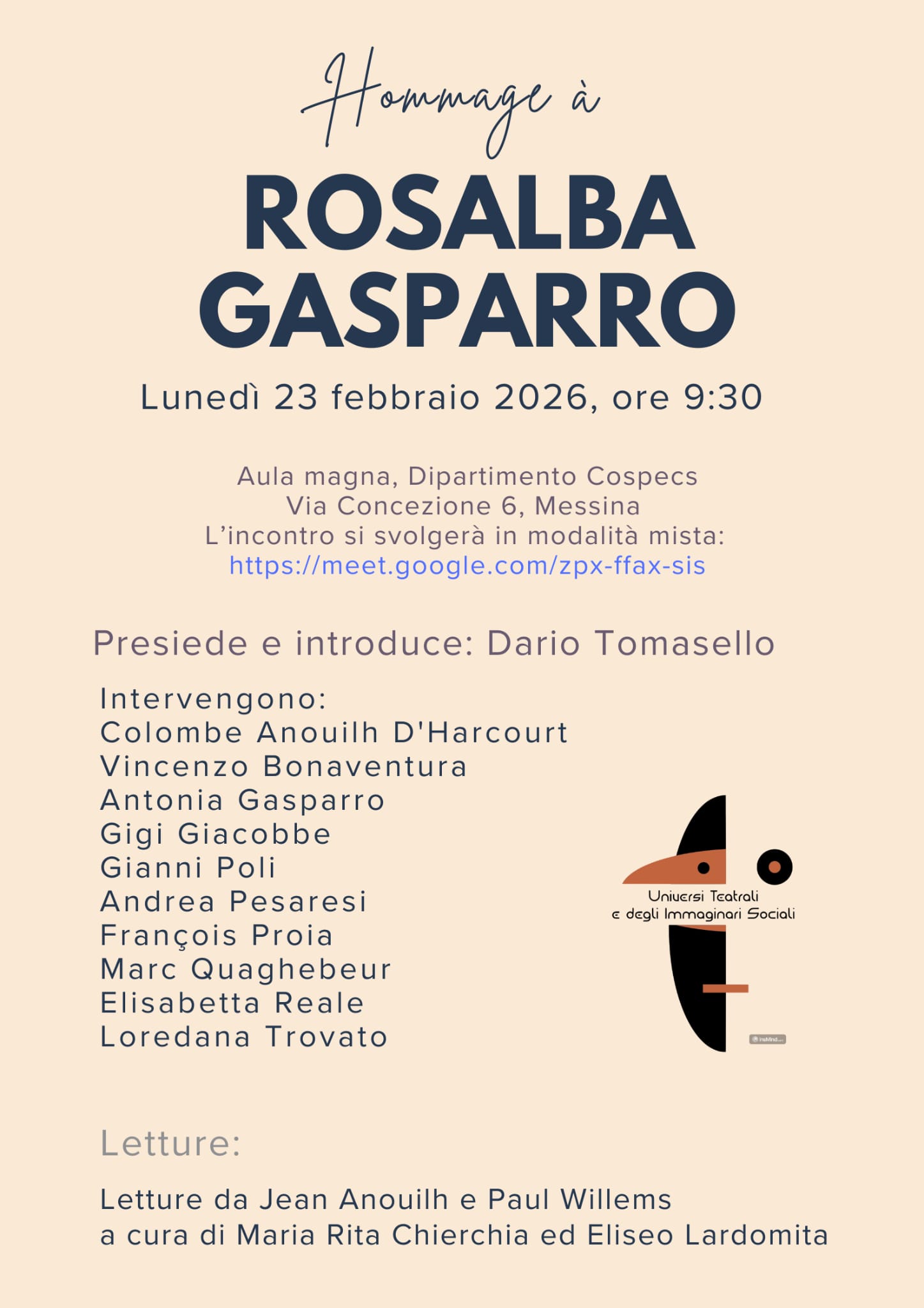 UNIME omaggia Rosalba Gasparro