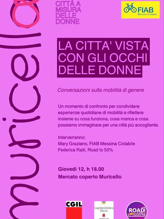 Mobilità di genere: il 12 febbraio l’incontro Fiab Messina Ciclabile