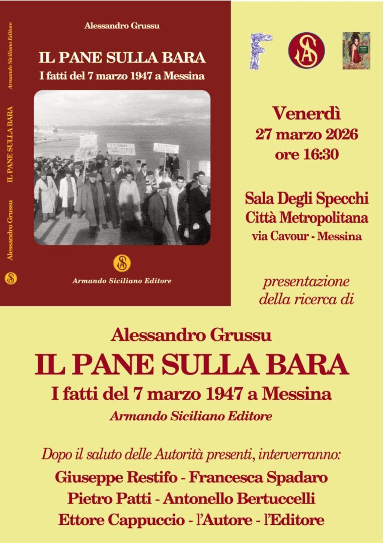 Messina: Presentazione del libro “Il pane sulla bara”