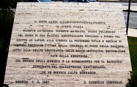 I martiri dû travagghiu