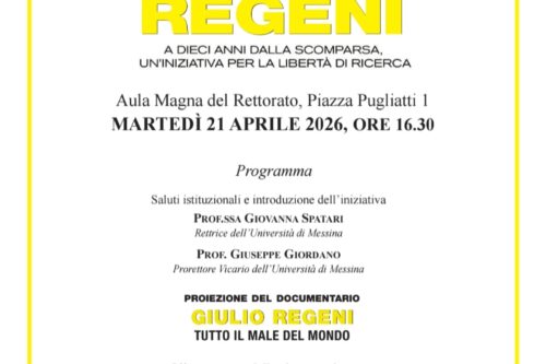 LE UNIVERSITÀ PER GIULIO REGENI