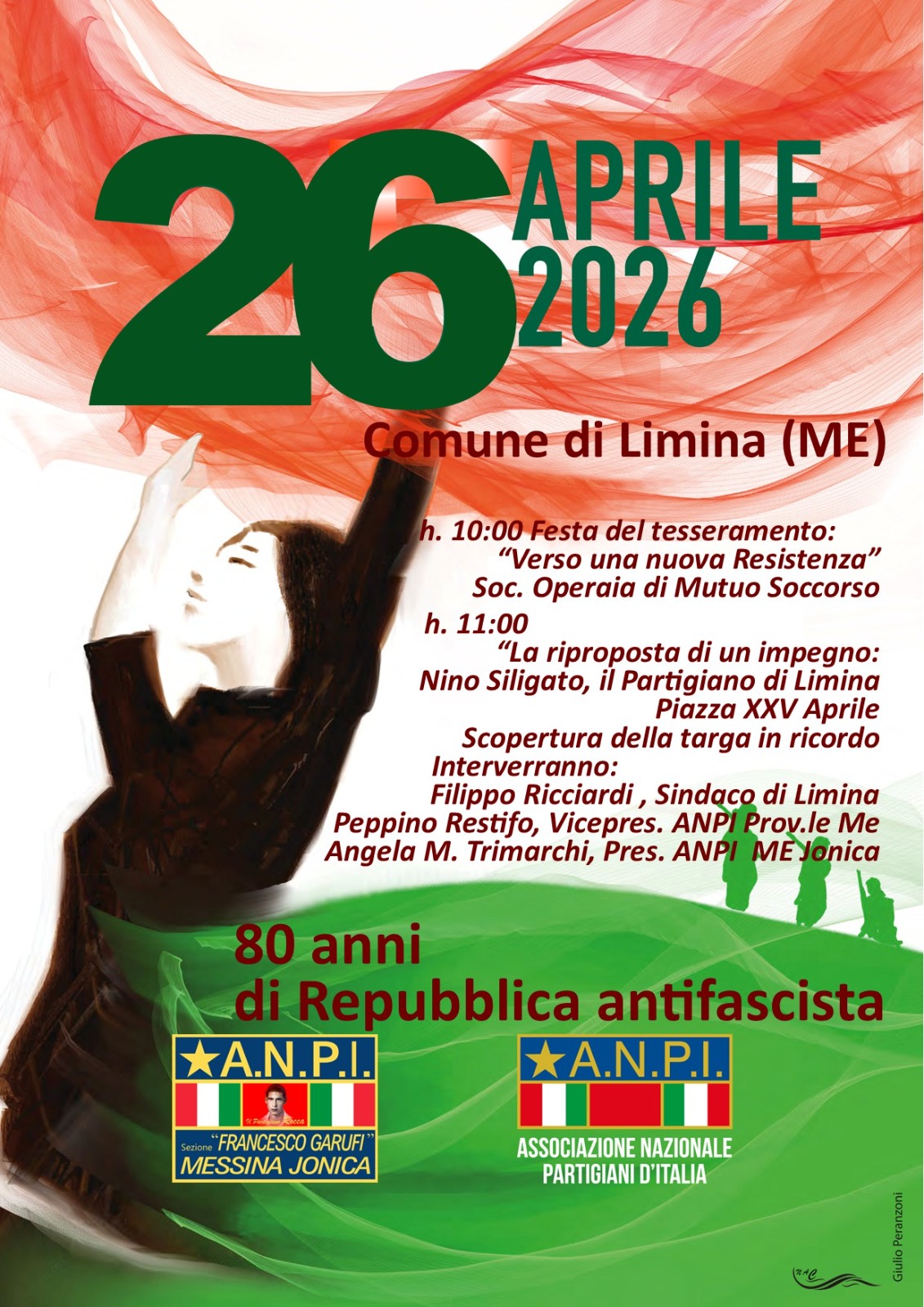 Il 25 aprile arriva a Limina il 26
