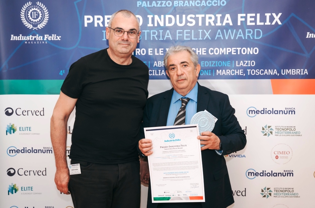 Il Birrificio Messina è stato insignito dell’Alta Onorificenza di Bilancio durante il 70° evento Industria Felix