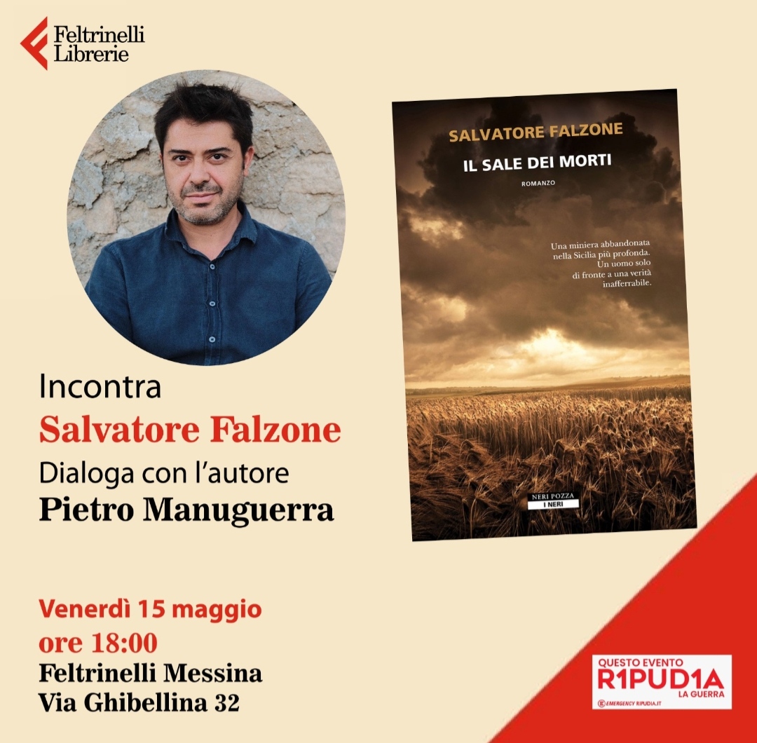 Messina, presentazione del libro “Il sale dei morti” di Salvatore Fazzone