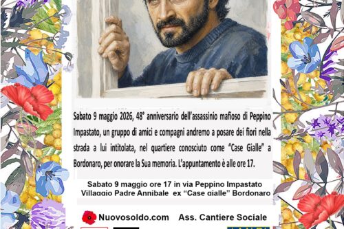 L’Anpi di Messina ricorda Peppino Impastato