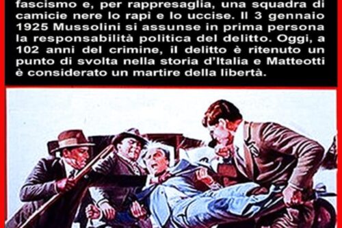 Garofani rossi per Giacomo Matteotti