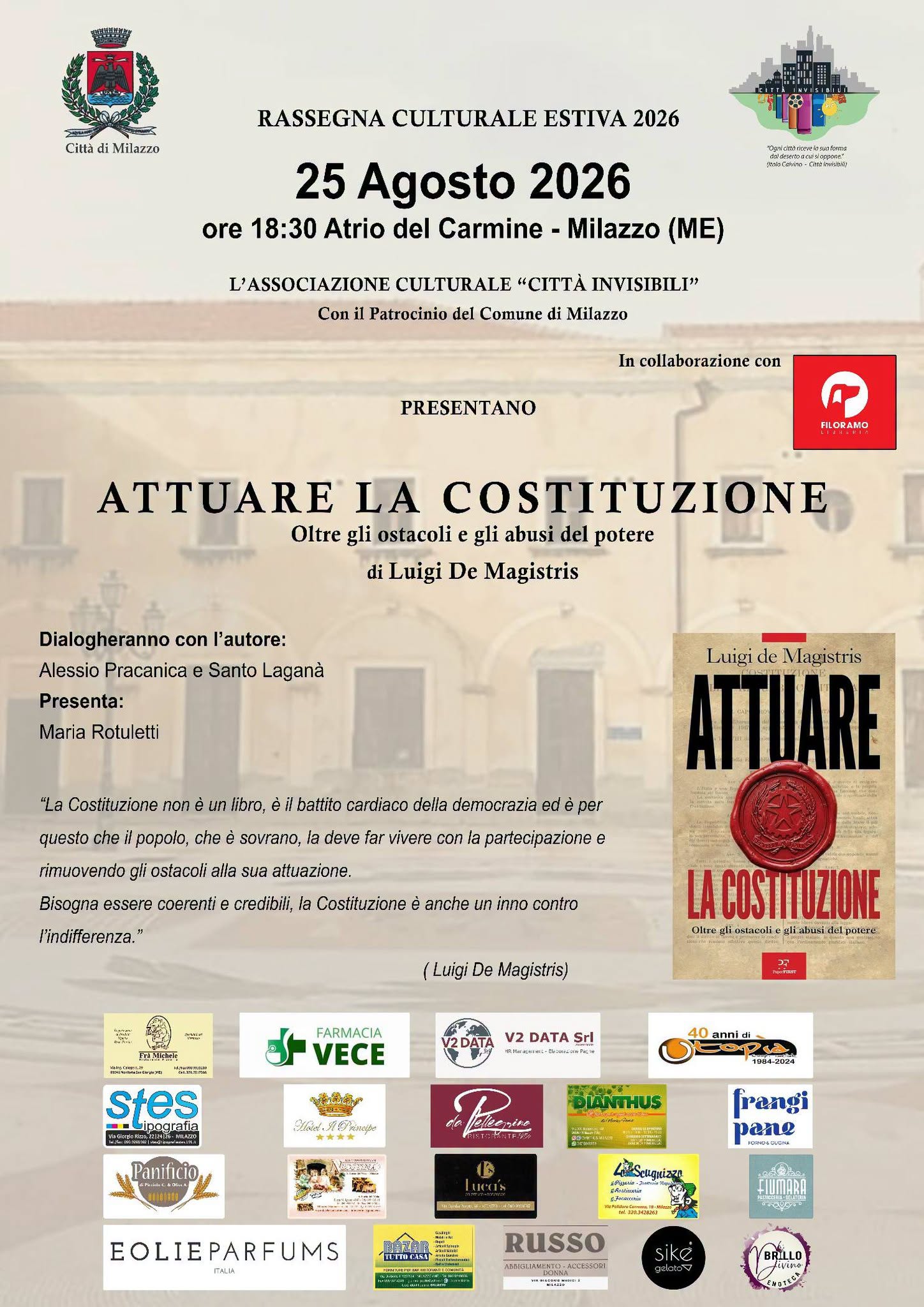 Attuare la Costituzione, a Milazzo